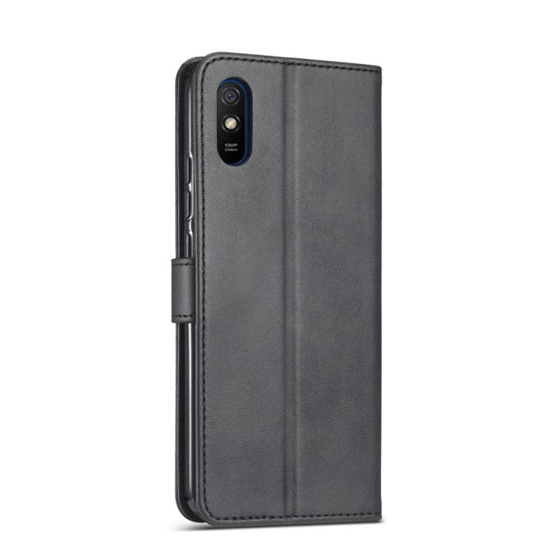 Flip Cover Læder Xiaomi Redmi 9A Sort Lc.Imeeke Lædereffekt Original