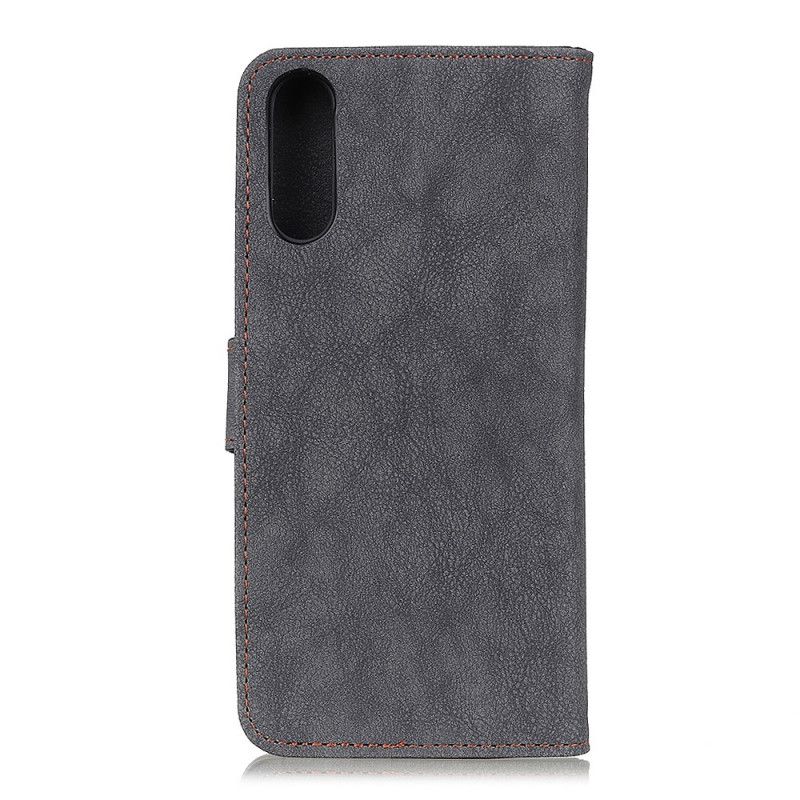 Flip Cover Læder Xiaomi Redmi 9A Sort Retro Khazneh Split Læder