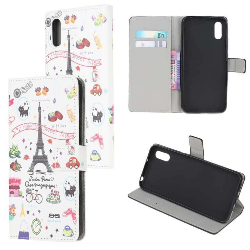 Flip Cover Xiaomi Redmi 9A Jeg Elsker Paris