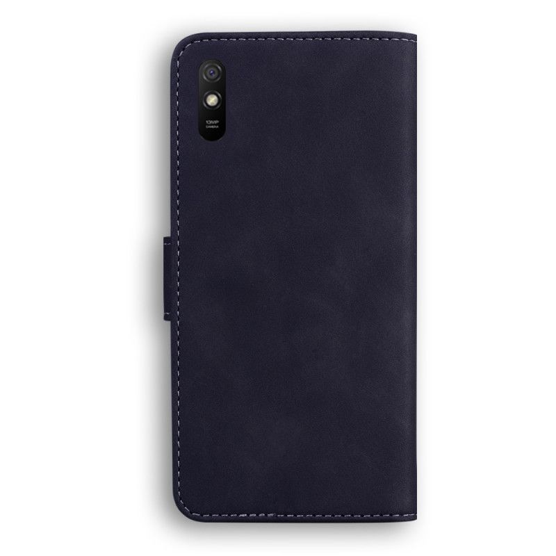 Flip Cover Xiaomi Redmi 9A Sort Mobilcover Imiteret Læder Nye Farver