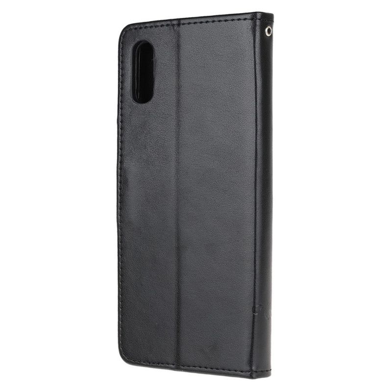 Flip Cover Xiaomi Redmi 9A Sort Mobilcover Sommerfugle Og Blomster I Asien