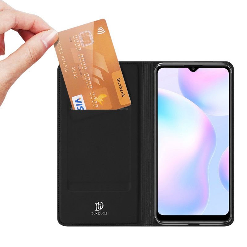 Læder Cover Xiaomi Redmi 9A Sort Mobilcover Pro Dux Ducis Hud