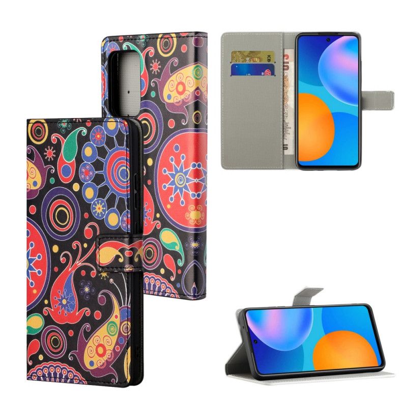 Flip Cover Læder Xiaomi Redmi Note 10 Pro Galakse Design