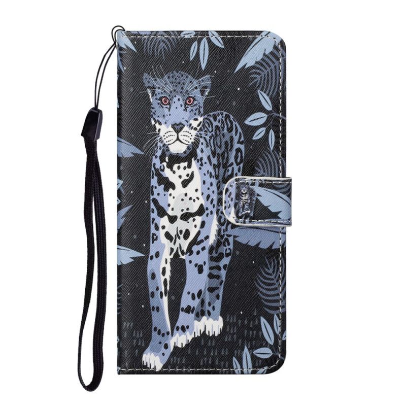 Flip Cover Læder Xiaomi Redmi Note 10 Pro Leopard Med Rem