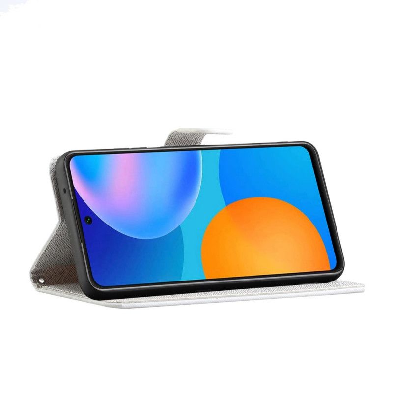 Flip Cover Læder Xiaomi Redmi Note 10 Pro Levering Af Stringkatte Original