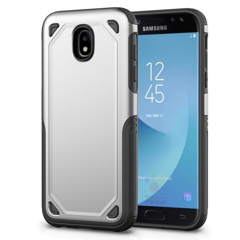 Cover for Samsung Galaxy J5 2017 Sort Premium Metaleffekt