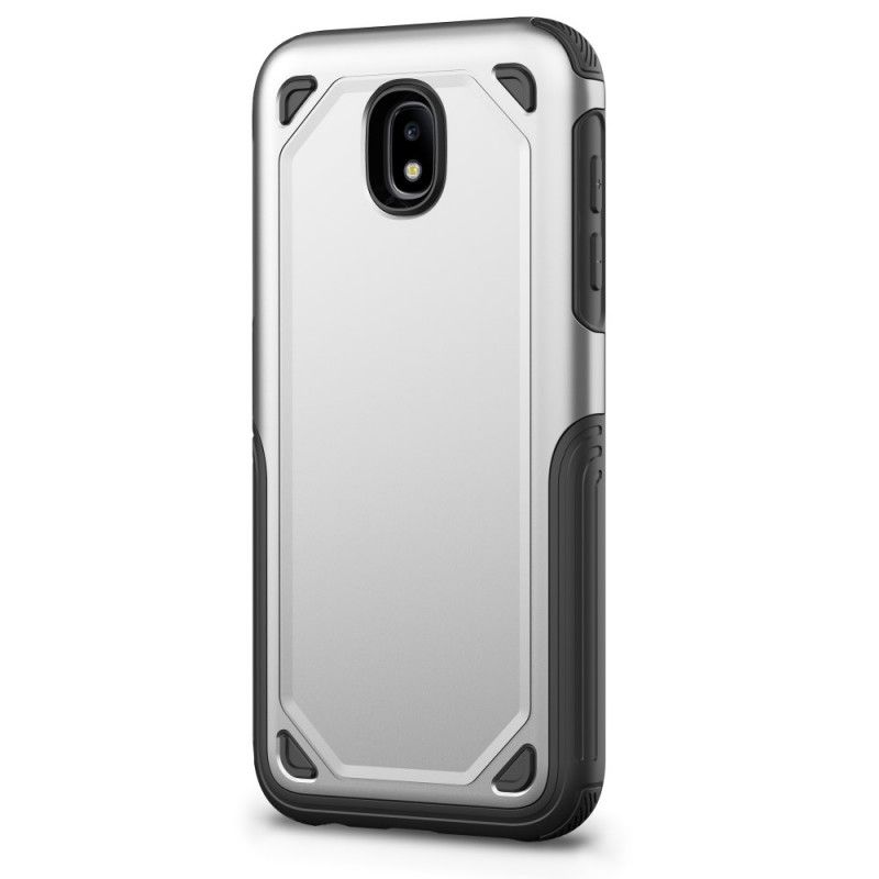 Cover for Samsung Galaxy J5 2017 Sort Premium Metaleffekt