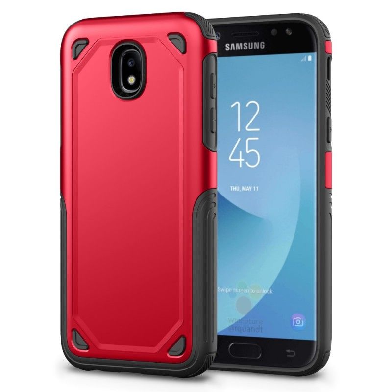 Cover for Samsung Galaxy J5 2017 Sort Premium Metaleffekt