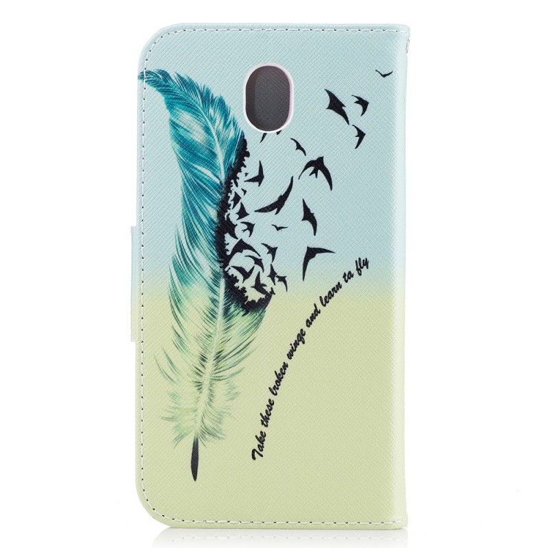 Flip Cover Læder for Samsung Galaxy J5 2017 Lær At Flyve