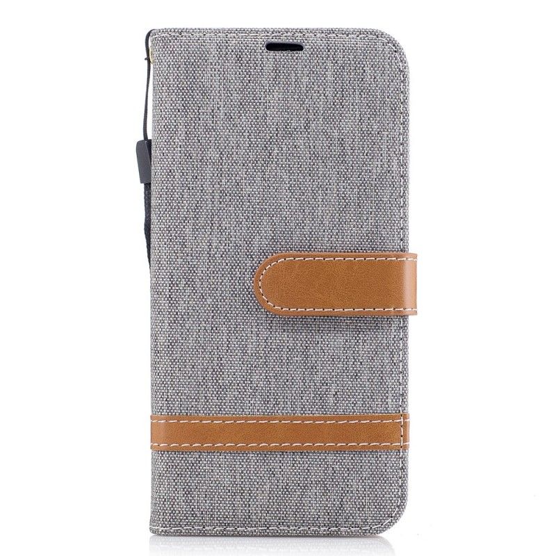 Flip Cover Læder for Samsung Galaxy J5 2017 Sort Stof- Og Lædereffekt