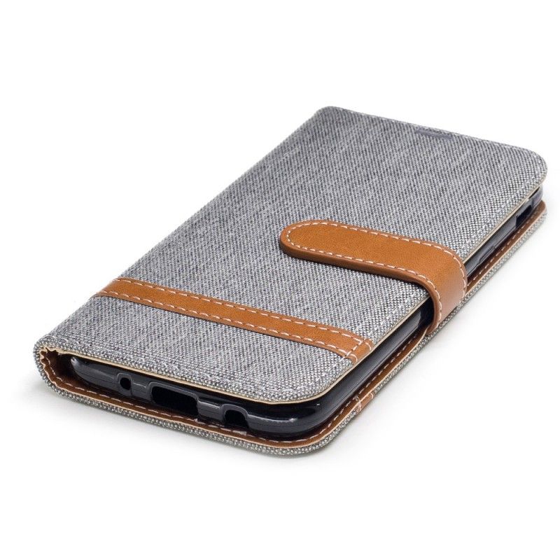 Flip Cover Læder for Samsung Galaxy J5 2017 Sort Stof- Og Lædereffekt