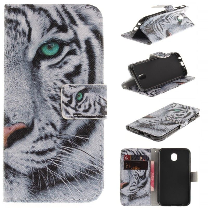 Flip Cover Læder for Samsung Galaxy J5 2017 Tigeransigt