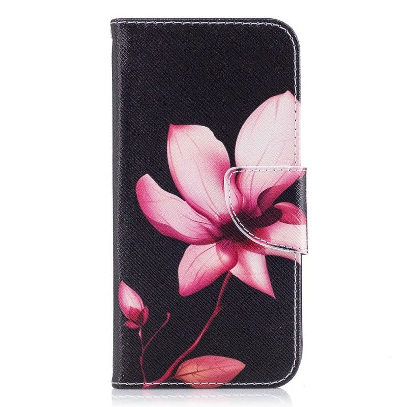 Flip Cover Læder Samsung Galaxy J5 2017 Lyserød Blomst