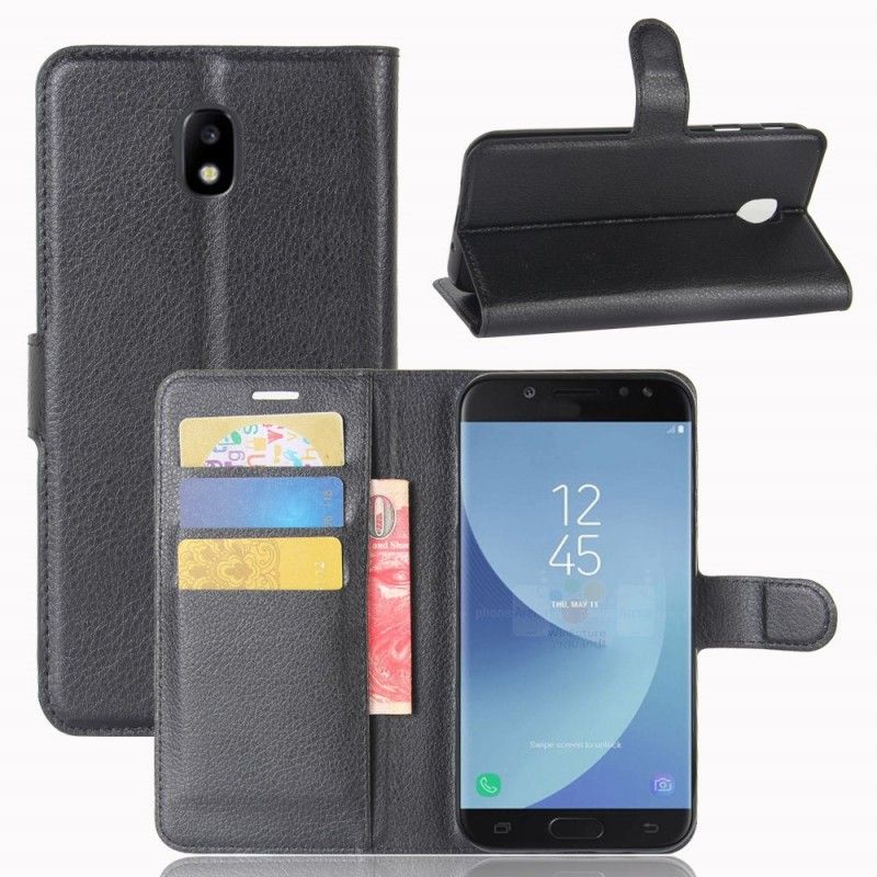 Flip Cover Samsung Galaxy J5 2017 Sort Mobilcover Klassisk