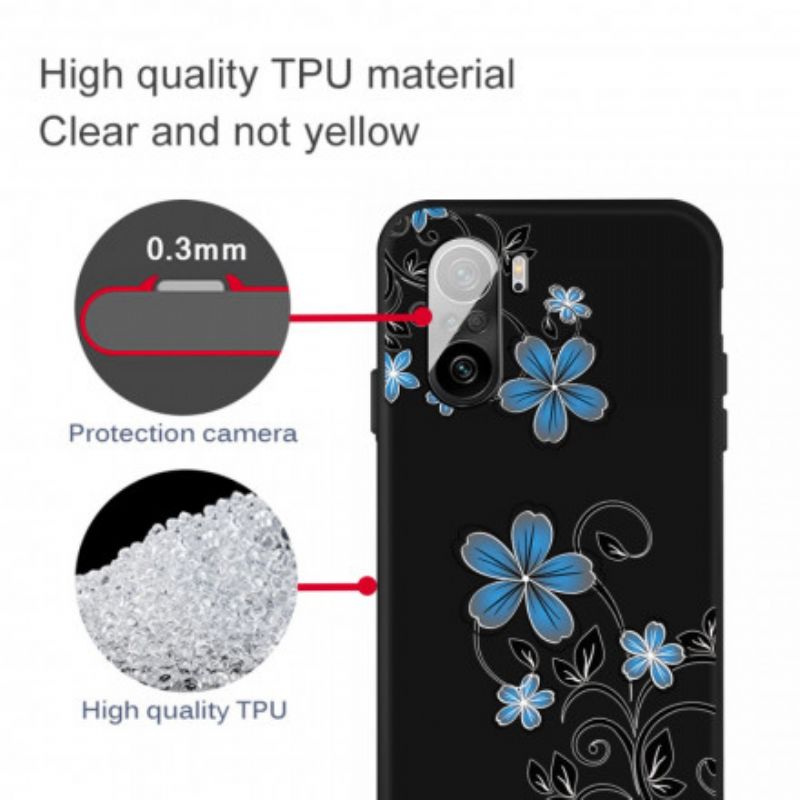 Cover Til Xiaomi Mi 11i 5g / Poco F3 Blå Blomster