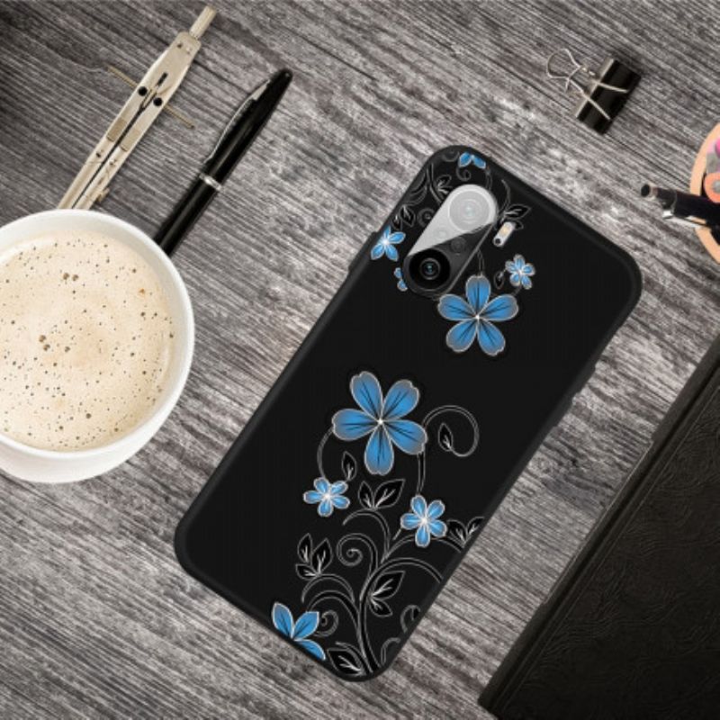 Cover Til Xiaomi Mi 11i 5g / Poco F3 Blå Blomster