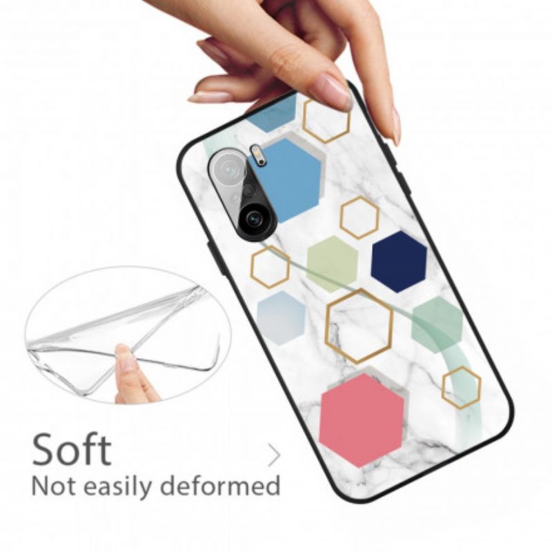 Cover Xiaomi Mi 11i 5g / Poco F3 Farvet Geometrisk Marmor