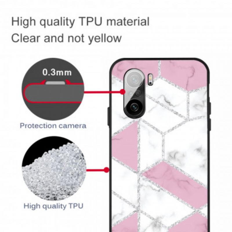 Cover Xiaomi Mi 11i 5g / Poco F3 Glitter Marmor