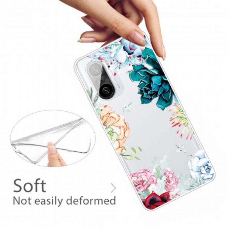 Cover Xiaomi Mi 11i 5g / Poco F3 Sømløse Akvarelblomster