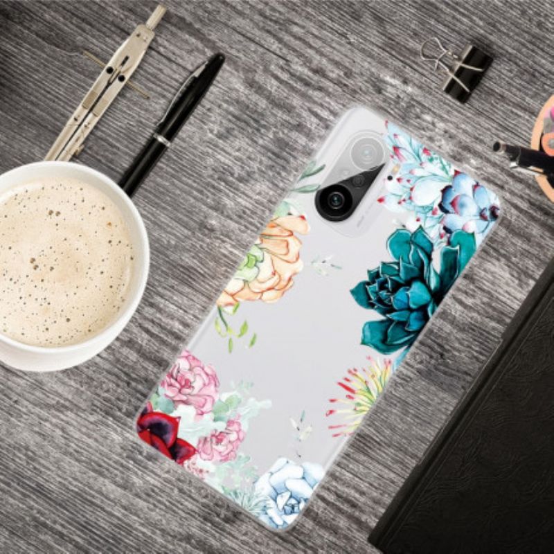 Cover Xiaomi Mi 11i 5g / Poco F3 Sømløse Akvarelblomster