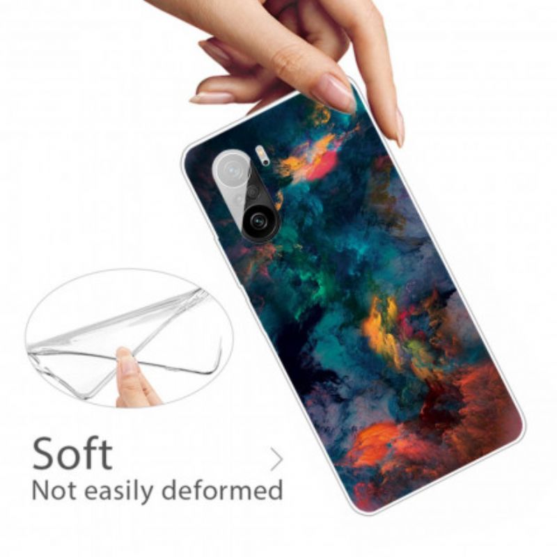 Cover Xiaomi Mi 11i 5g / Poco F3 Telefon Etui Farvede Skyer