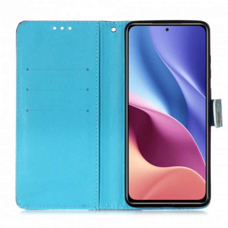 Flip Cover Xiaomi Mi 11i 5g / Poco F3 Blomsterkranie