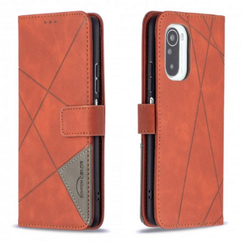 Flip Cover Xiaomi Mi 11i 5g / Poco F3 Trekant Binfen Farve