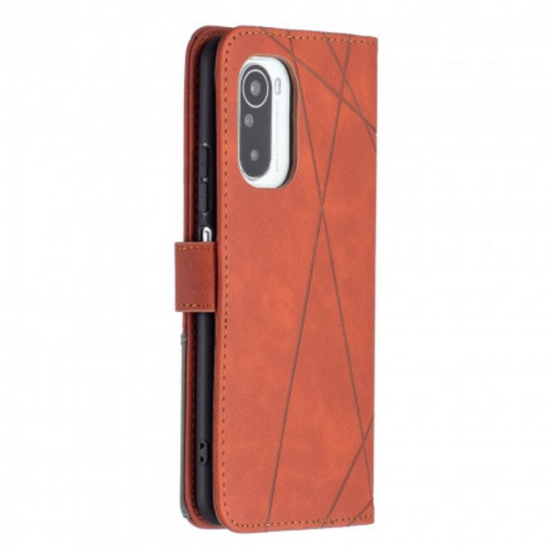 Flip Cover Xiaomi Mi 11i 5g / Poco F3 Trekant Binfen Farve