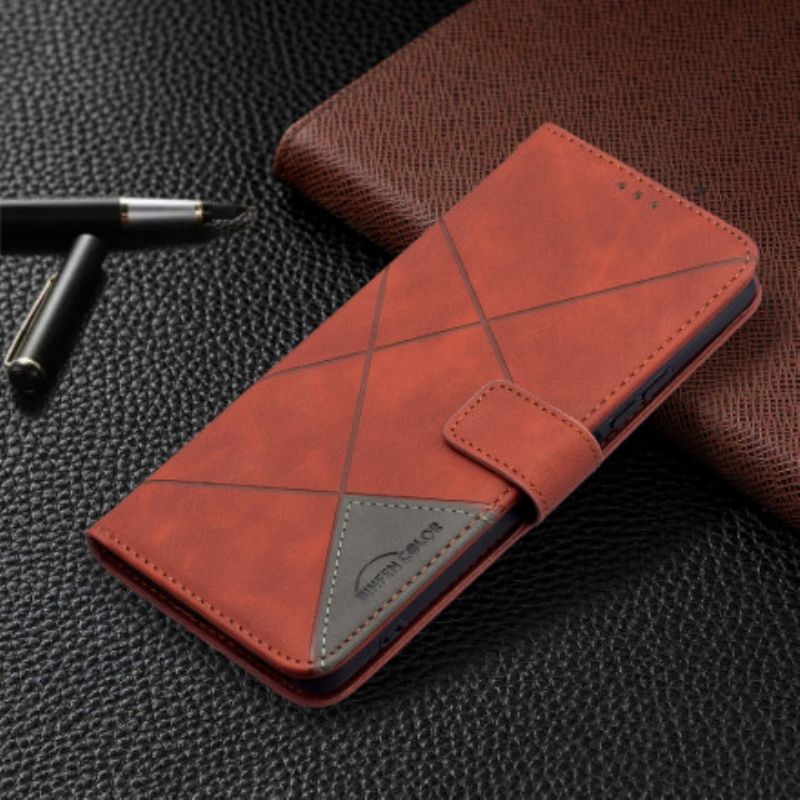 Flip Cover Xiaomi Mi 11i 5g / Poco F3 Trekant Binfen Farve