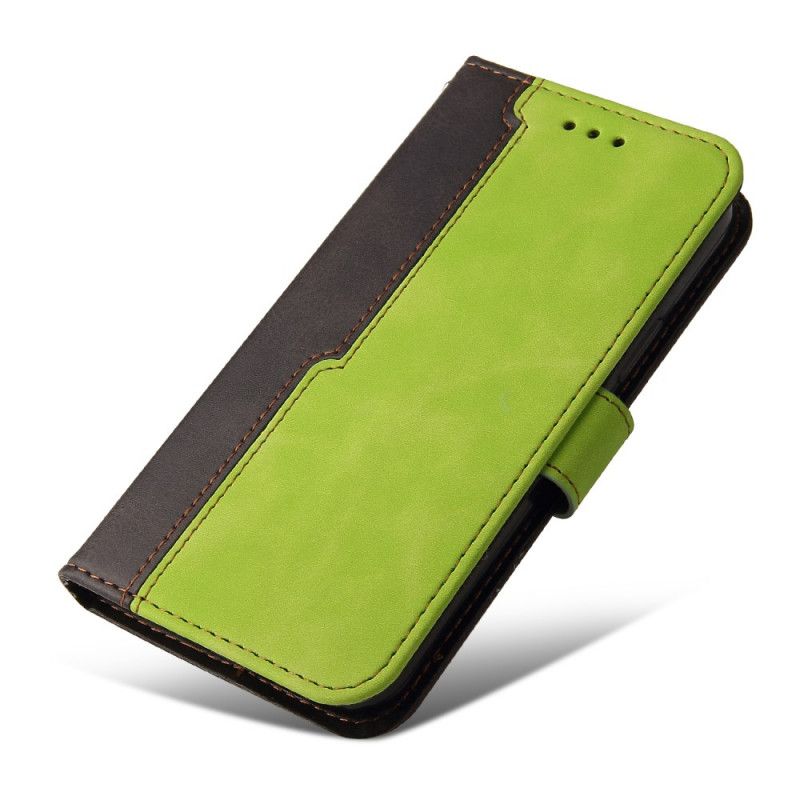 Læder Cover Xiaomi Mi 11i 5g / Poco F3 Telefon Etui Bicolor Design