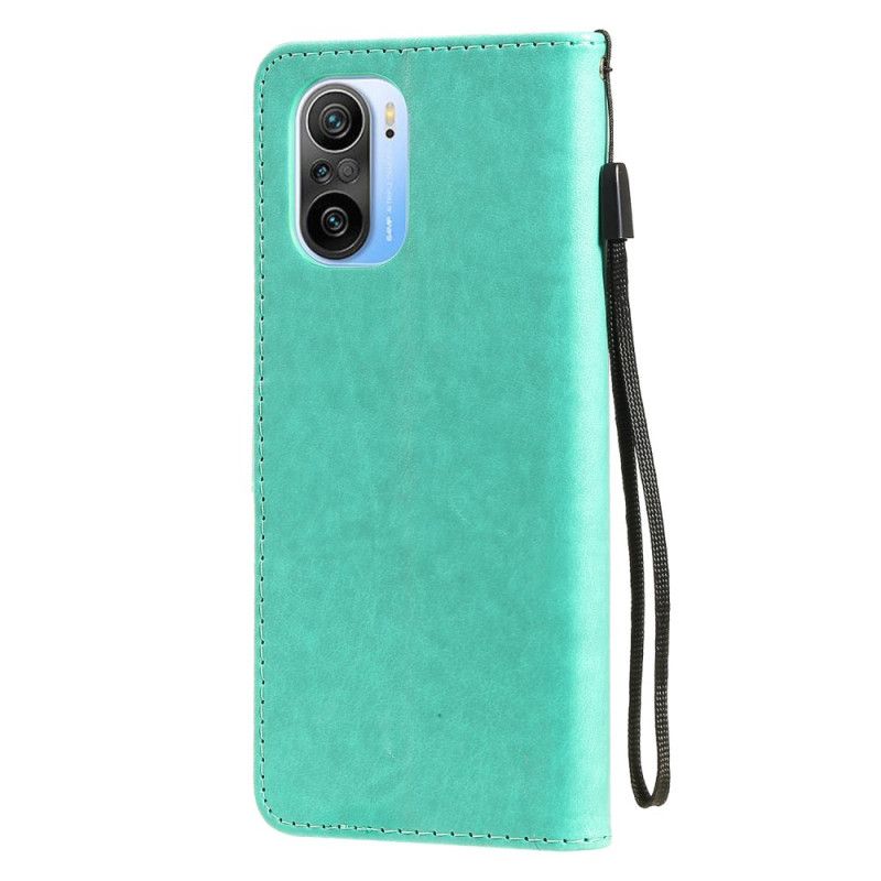 Læder Cover Xiaomi Mi 11i 5g / Poco F3 Telefon Etui Cat And Bee Thong