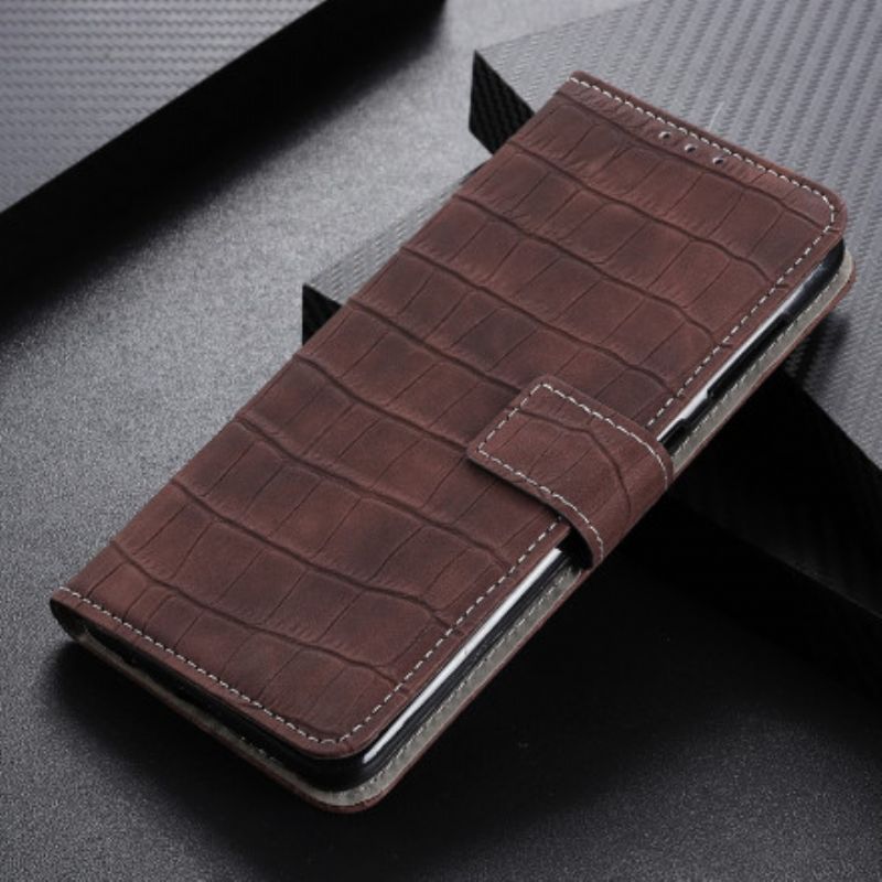 Læder Cover Xiaomi Mi 11i 5g / Poco F3 Telefon Etui Crocodile Power