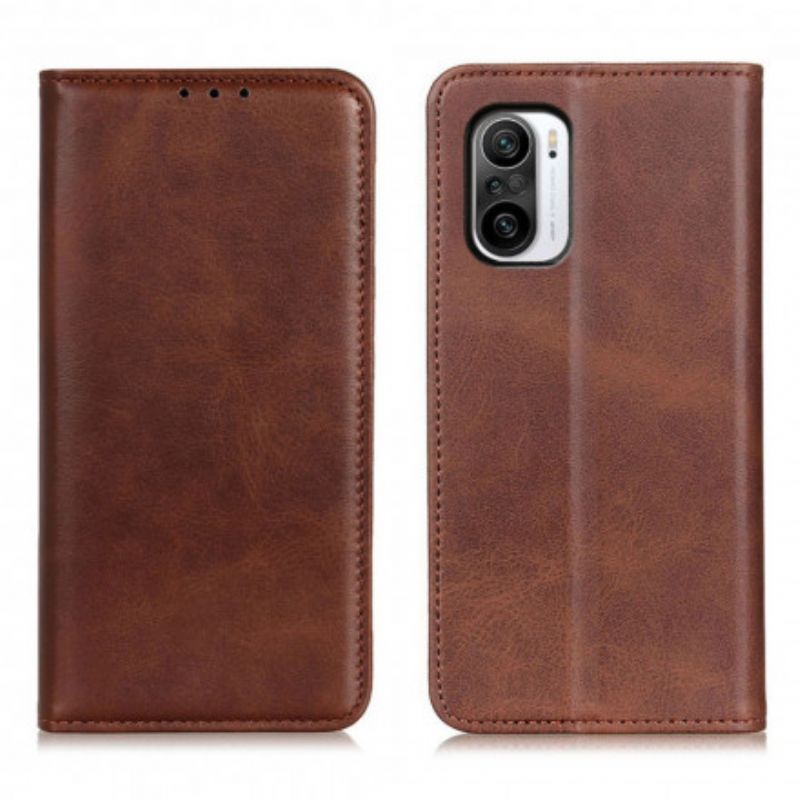 Læder Cover Xiaomi Mi 11i 5g / Poco F3 Telefon Etui Split Læder Elegance