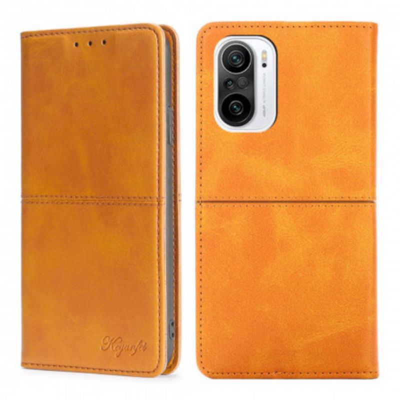 Læder Cover Xiaomi Mi 11i 5g / Poco F3 Telefon Etui Style Læder Couture