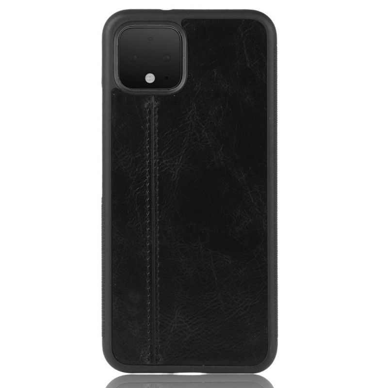 Cover for Google Pixel 4 XL Sort Syet Lædereffekt