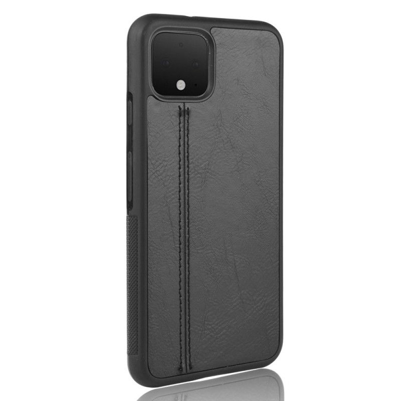 Cover for Google Pixel 4 XL Sort Syet Lædereffekt