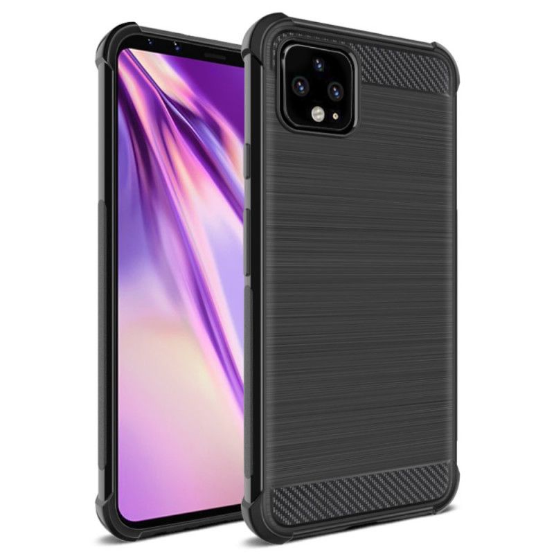 Cover Google Pixel 4 XL Mobilcover Imak Børstet Kulfiber