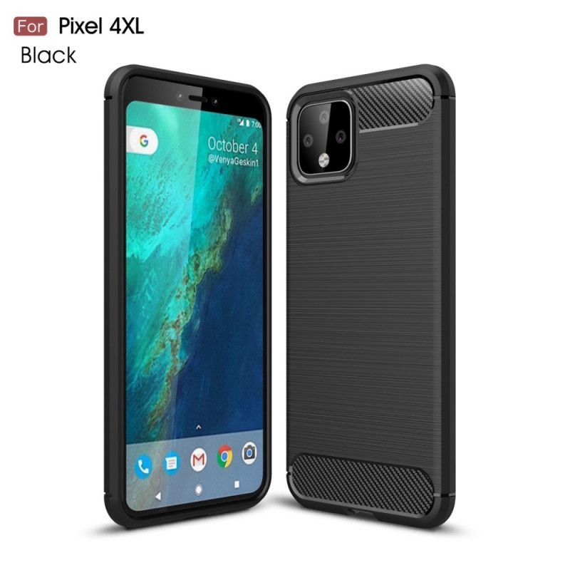 Cover Google Pixel 4 XL Sort Børstet Kulfiber