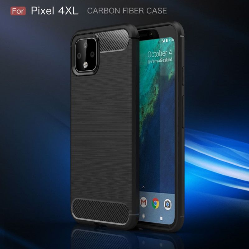 Cover Google Pixel 4 XL Sort Børstet Kulfiber