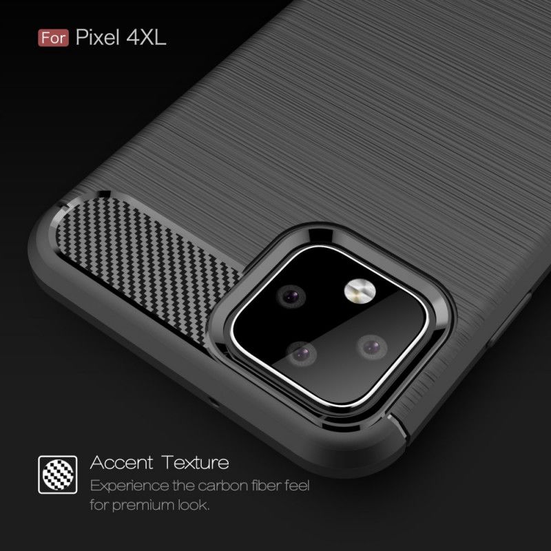 Cover Google Pixel 4 XL Sort Børstet Kulfiber