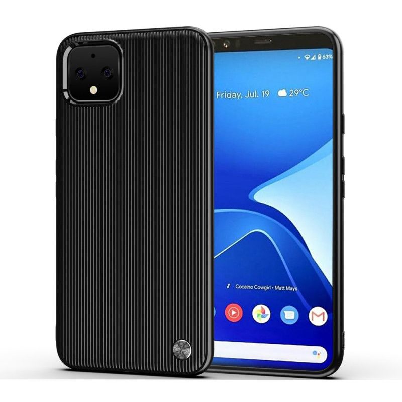 Cover Google Pixel 4 XL Sort Struktureret Silikone