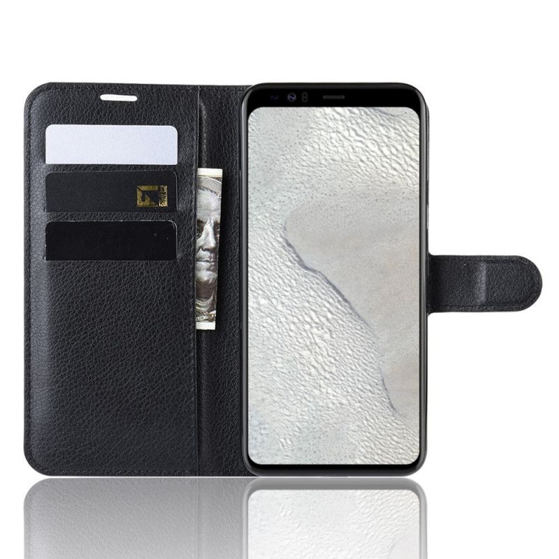 Flip Cover Læder Google Pixel 4 XL Sort Klassisk