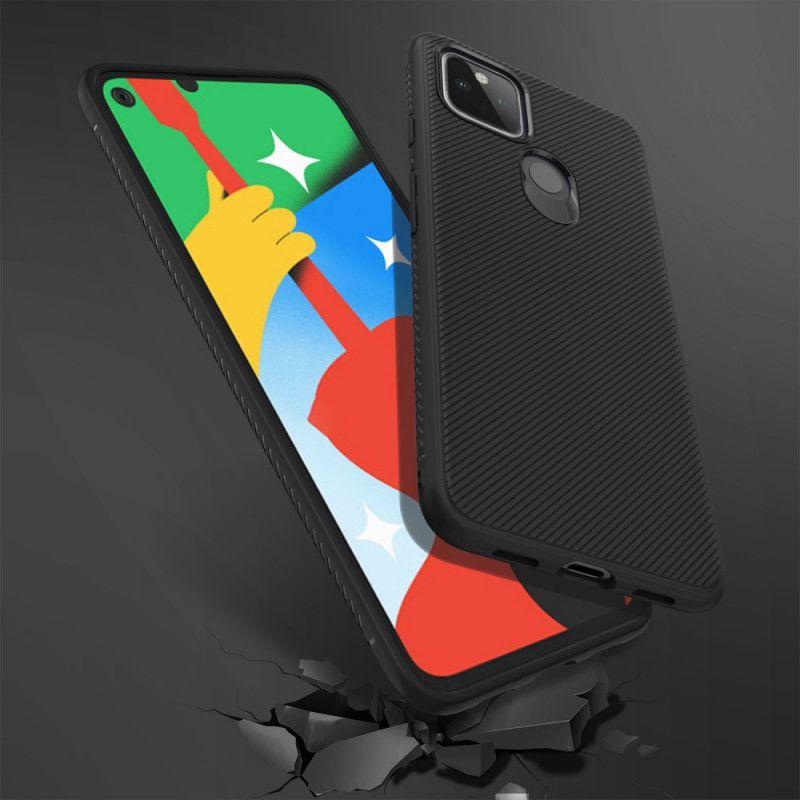 Cover for Google Pixel 4A 5G Sort Jazz-Serie Twill