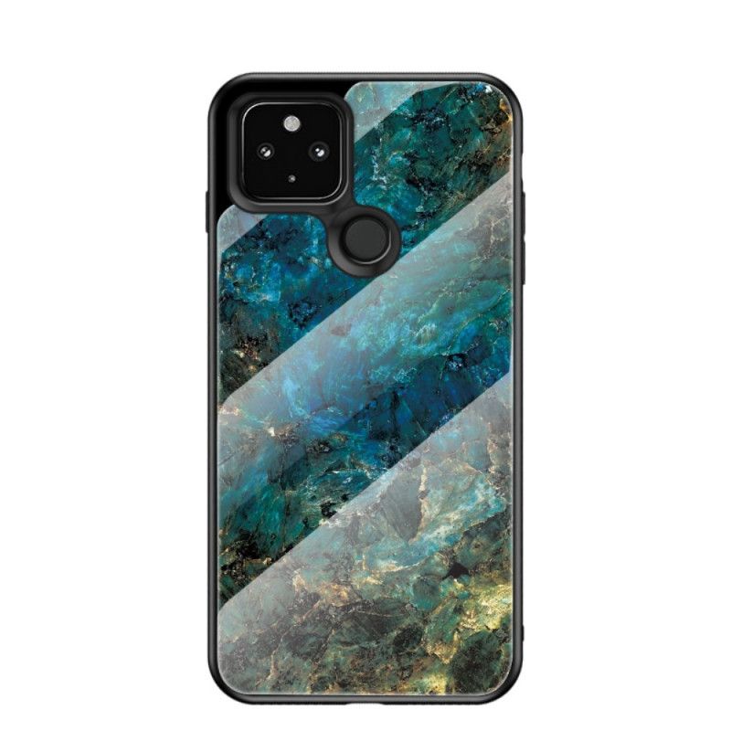 Cover for Google Pixel 4A 5G Sort Premiumfarver Hærdet Glas