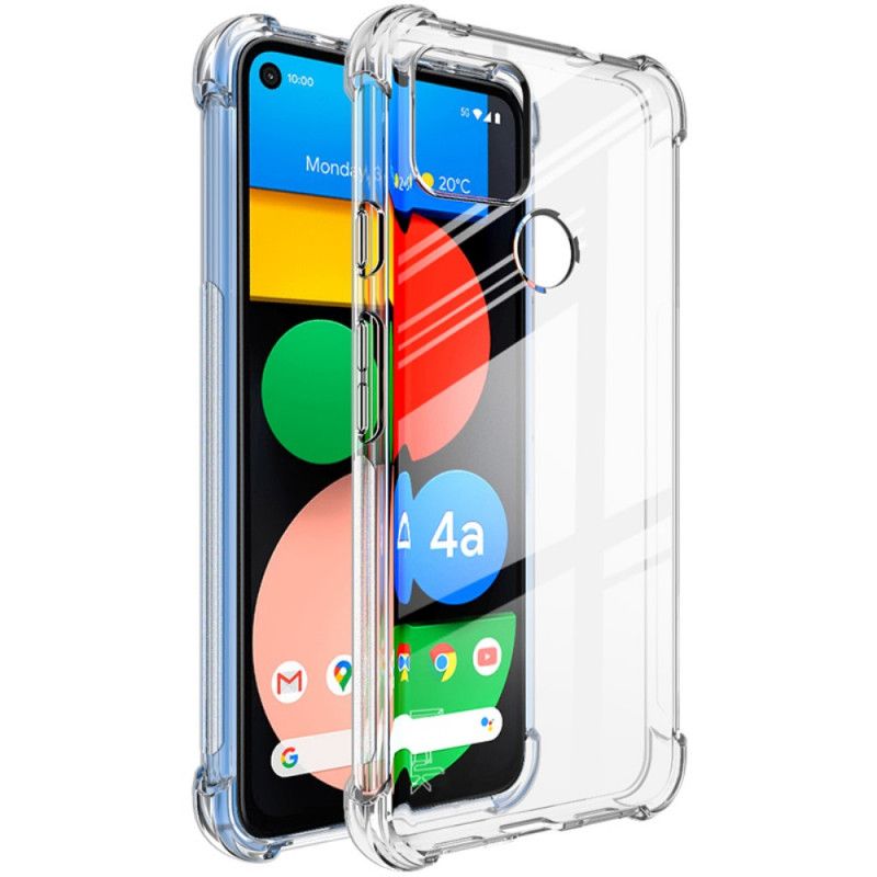 Cover Google Pixel 4A 5G Grå Gennemsigtig Silkeagtig Imak Original