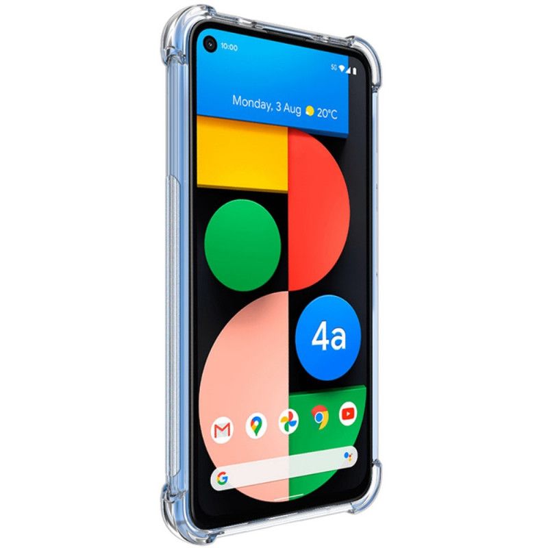 Cover Google Pixel 4A 5G Grå Gennemsigtig Silkeagtig Imak Original