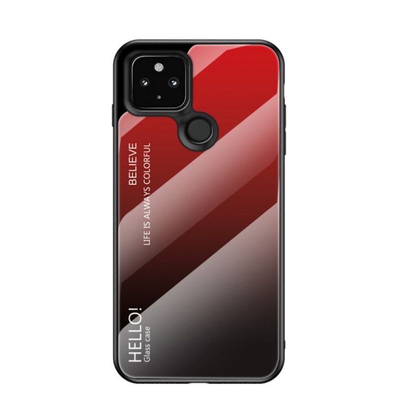 Cover Google Pixel 4A 5G Sort Hej Hærdet Glas Original