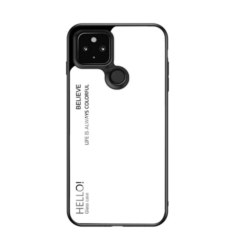 Cover Google Pixel 4A 5G Sort Hej Hærdet Glas Original