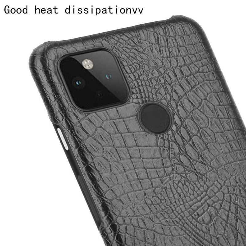 Cover Google Pixel 4A 5G Sort Krokodillehudeffekt Original