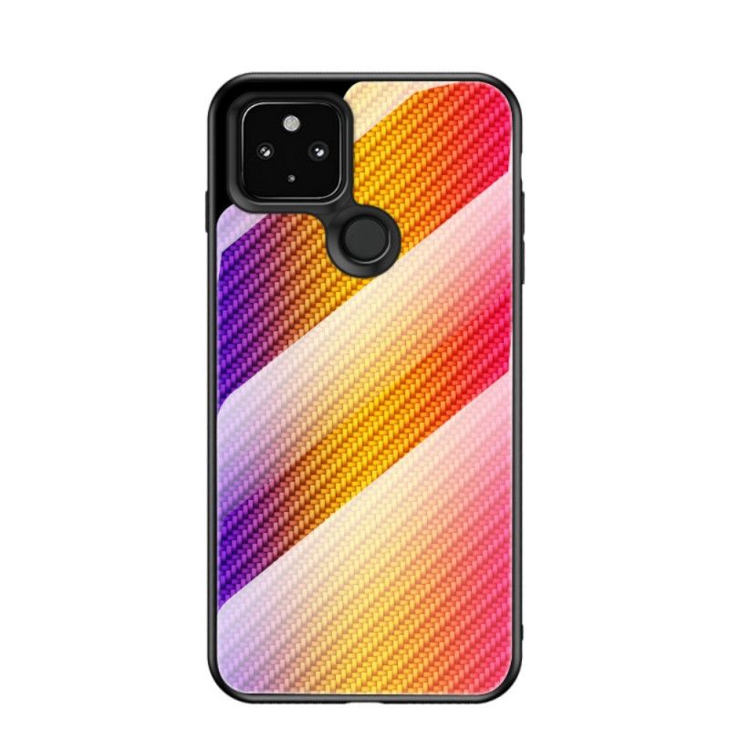 Cover Google Pixel 4A 5G Sort Kulfiber Hærdet Glas